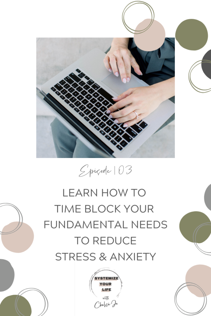 time blocking your fundamental needs