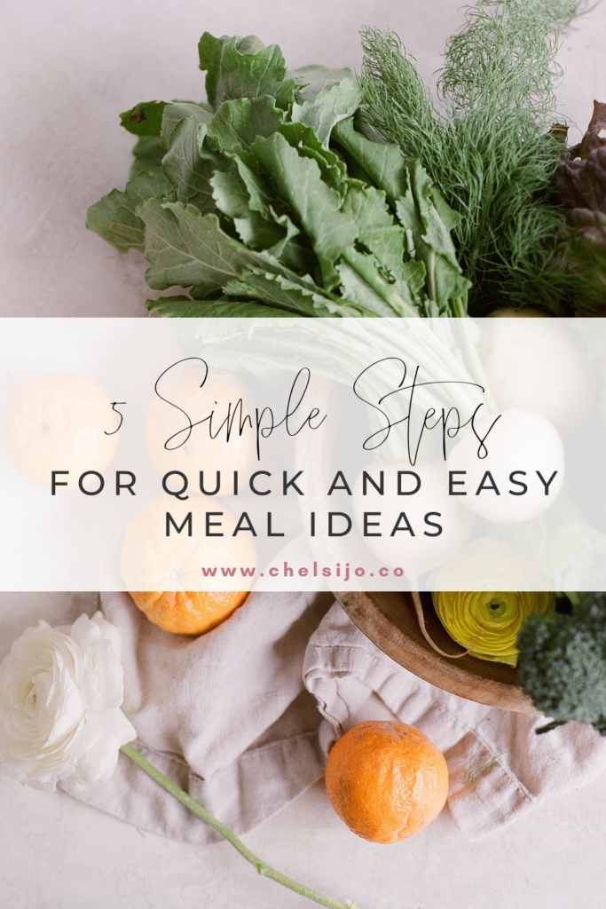 5 simple steps for quick and easy meal plan ideas the whole family will love. 