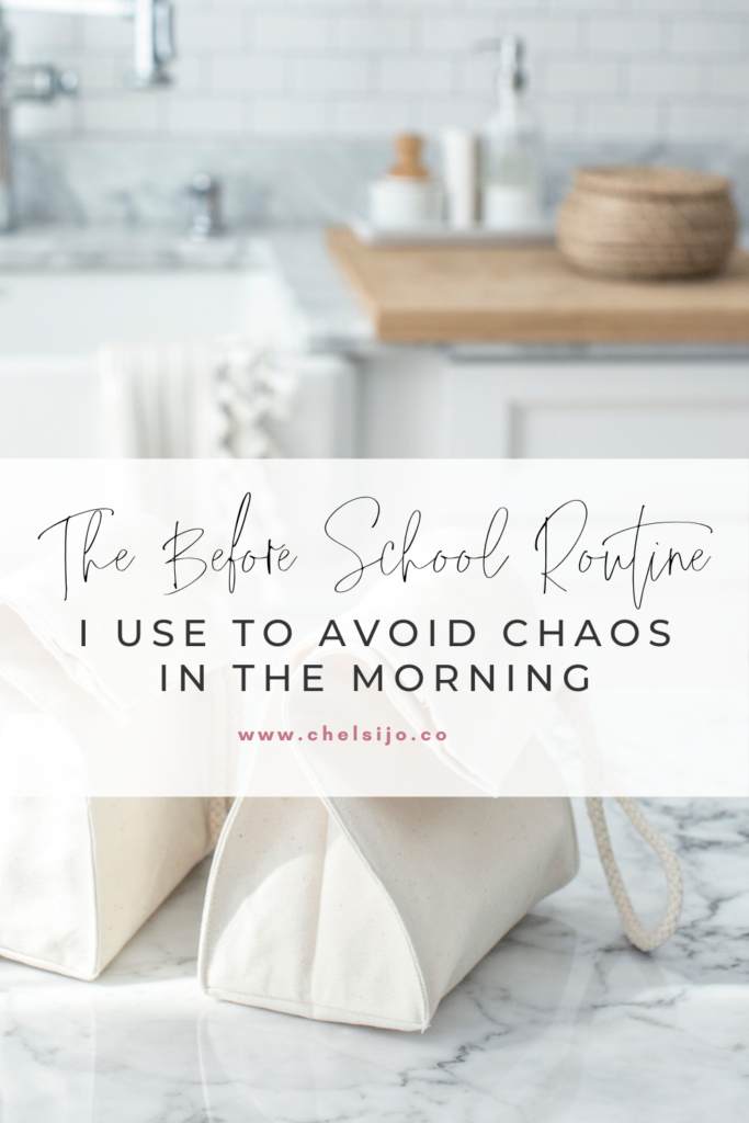 the before school routine i use to avoid chaos in the morning 