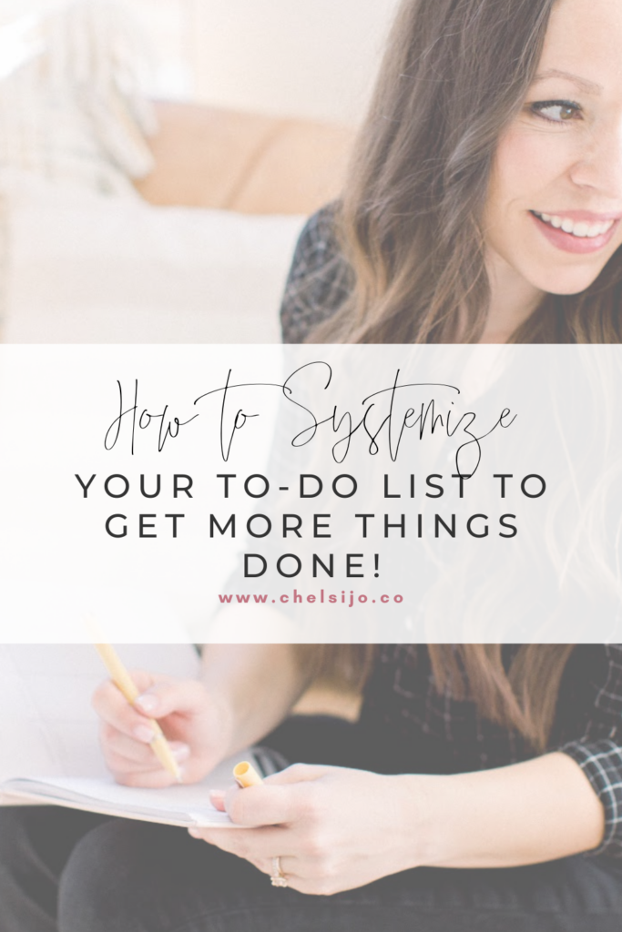 how to systemize your to-do list 