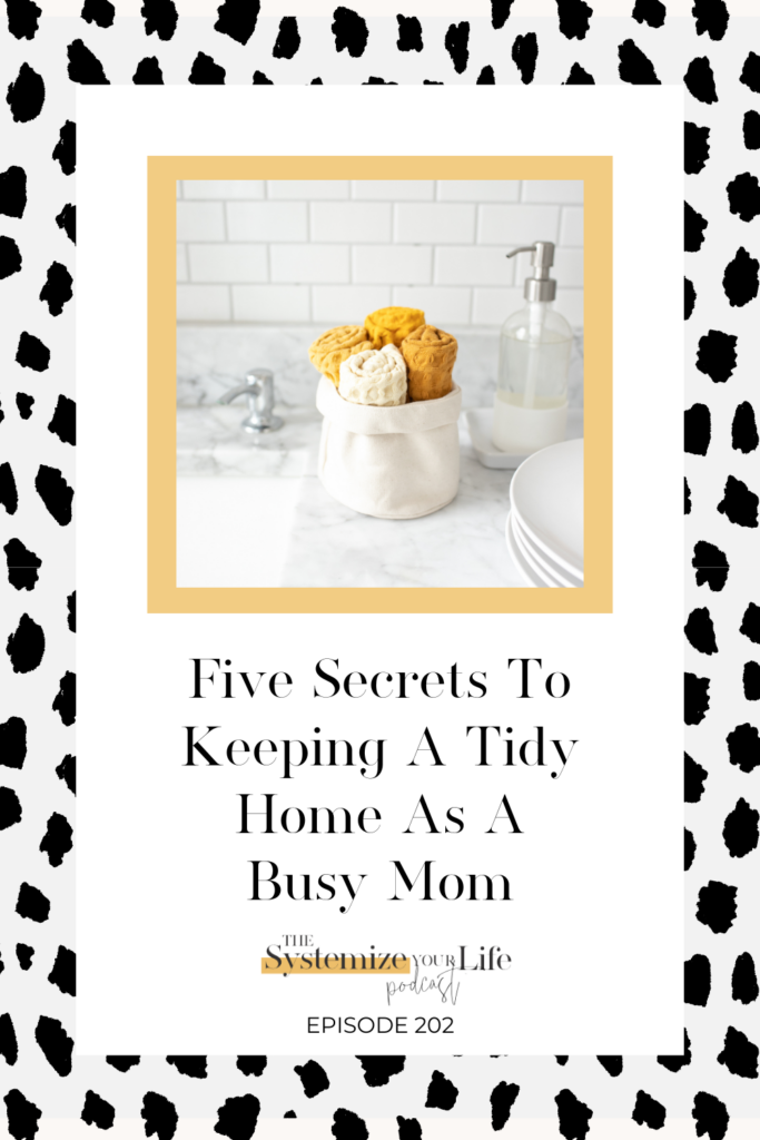 five secrets to keeping a tidy home as a busy mom