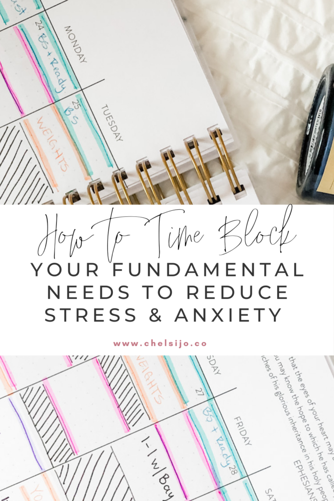 time blocking your fundamental needs