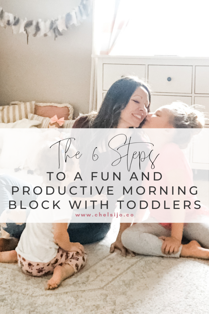 the 6 steps to a fun and productive morning block with toddlers