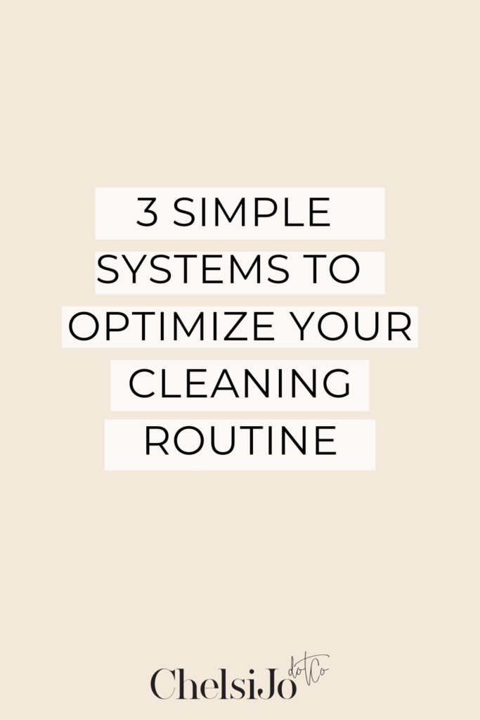 how to optimize your cleaning routine