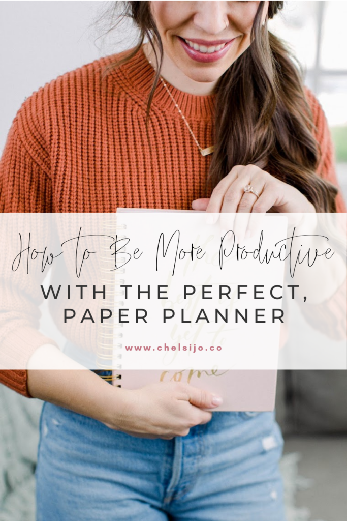 be more productive with the perfect paper planner