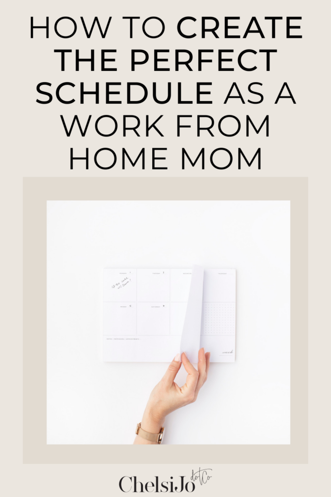 create the perfect schedule 