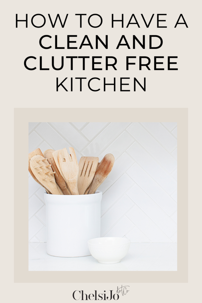 how to have a clean and clutter free kitchen