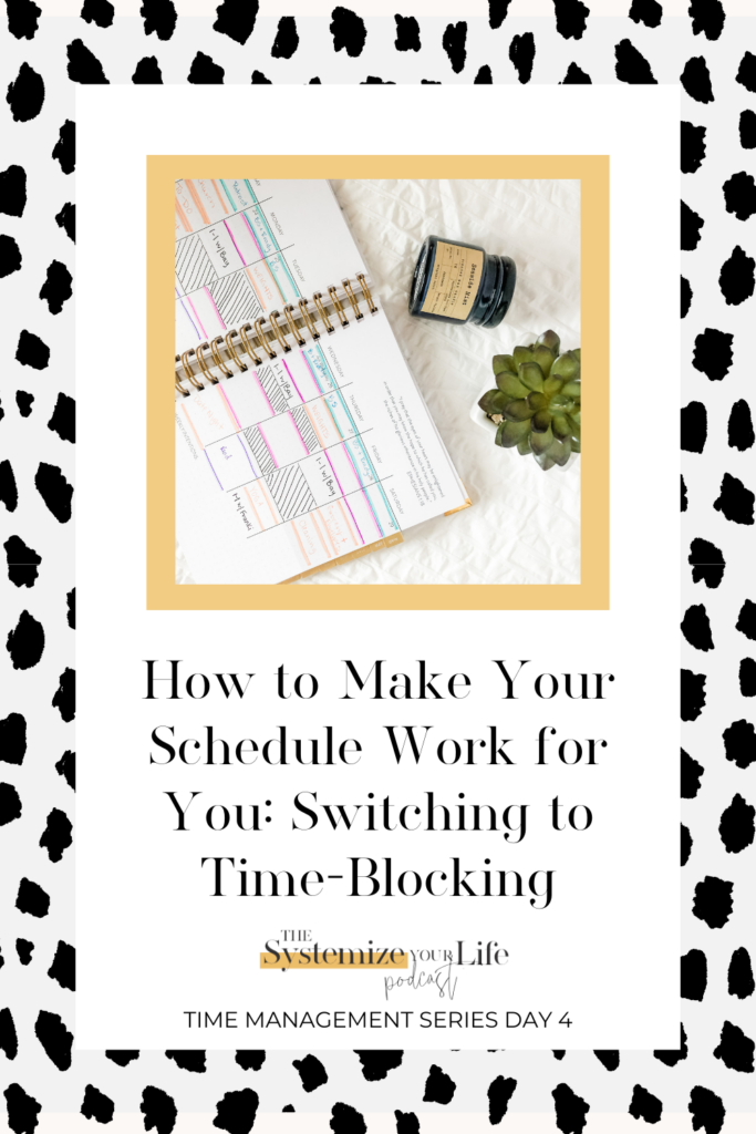 time-blocking schedule 