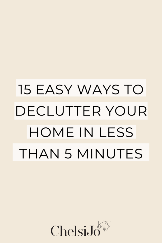 easy ways to declutter your home