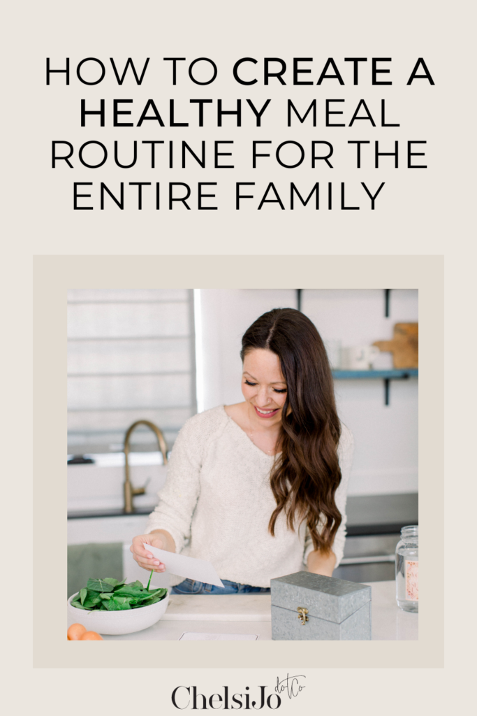 how to create a healthy meal routine for the entire family 