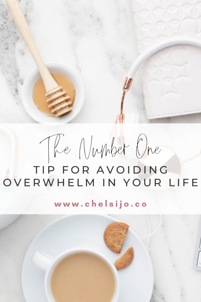 how to avoid overwhelm in life