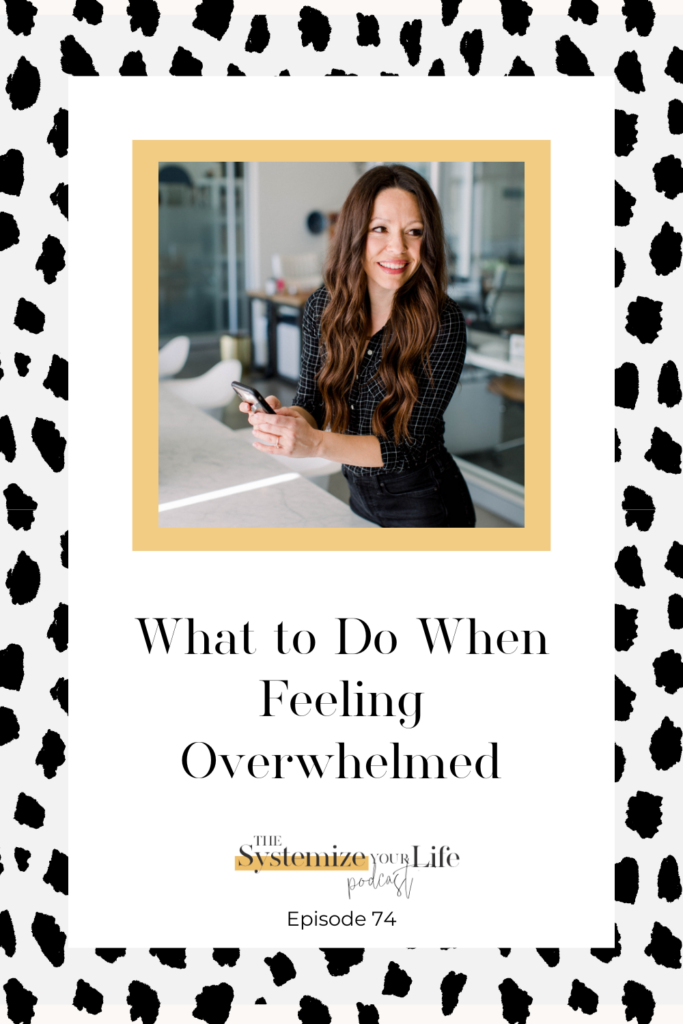 Chelsi Jo looks off camera, text reads What to do when feeling overwhelmed