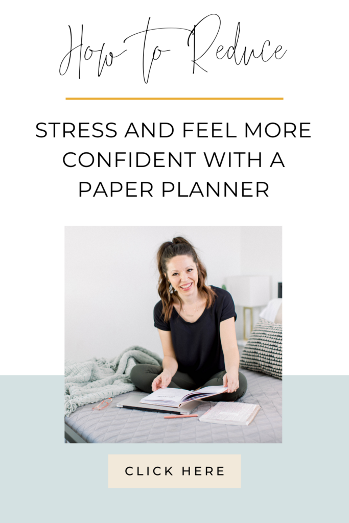 How to reduce stress with a paper planner chelsijo
