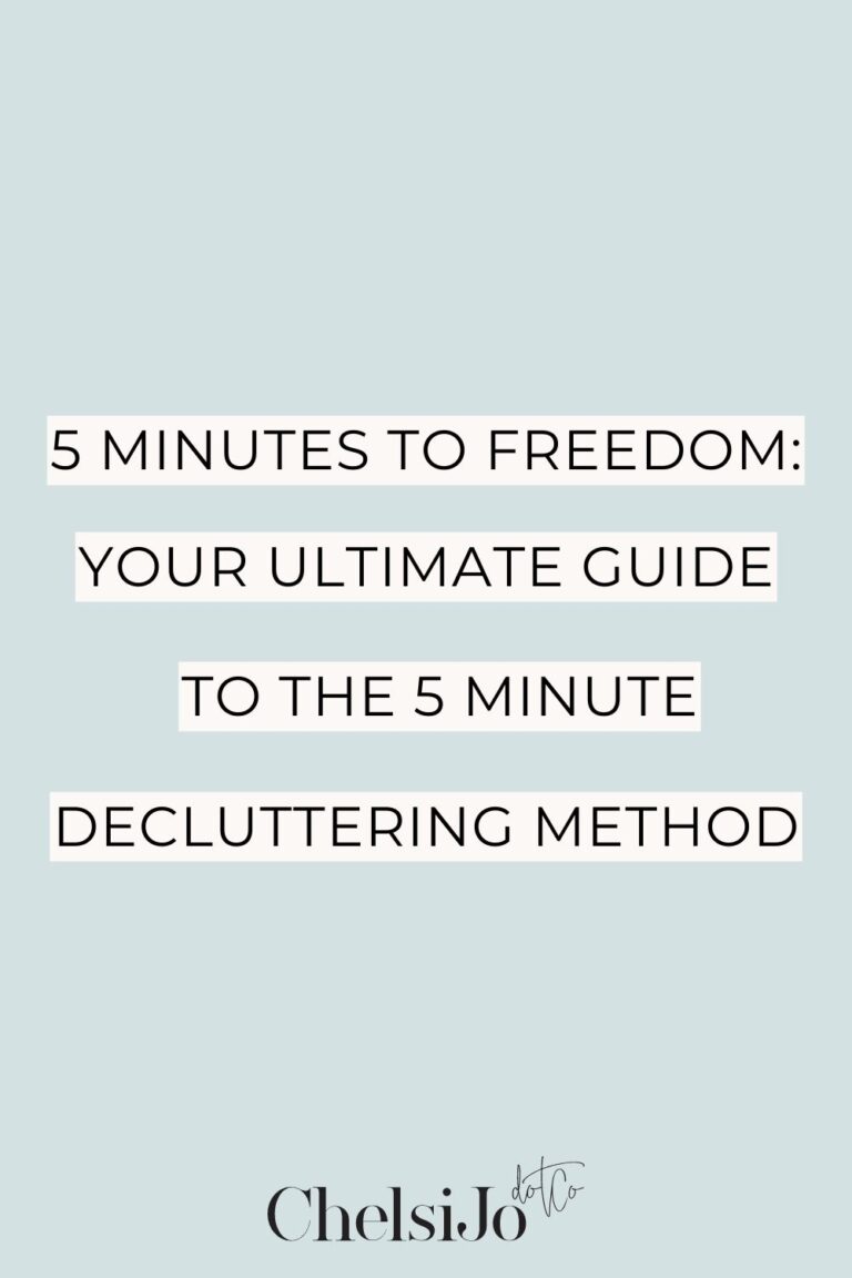 Decluttering Method: Simple 5 Minute Guide