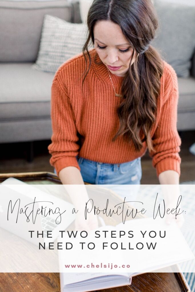 Mastering A Productive Week: The Two Steps You Need to Follow -Chelsijo
