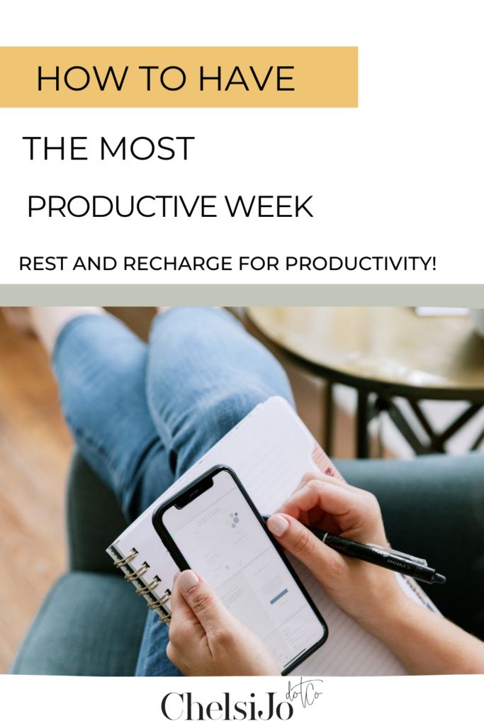 Rest and recharge for more productivity. 