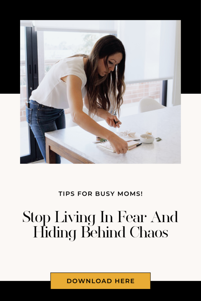 Stop Living in Fear and Hiding Behind Chaos