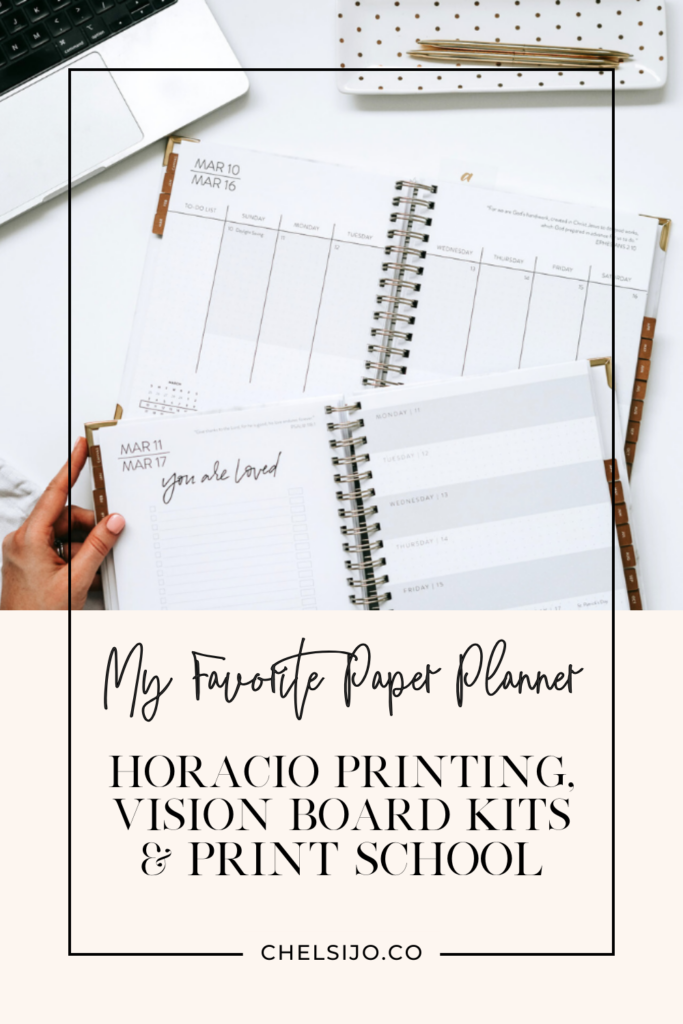 My Favorite Planner from Horacio Printing, Vision Board Kits, Print School