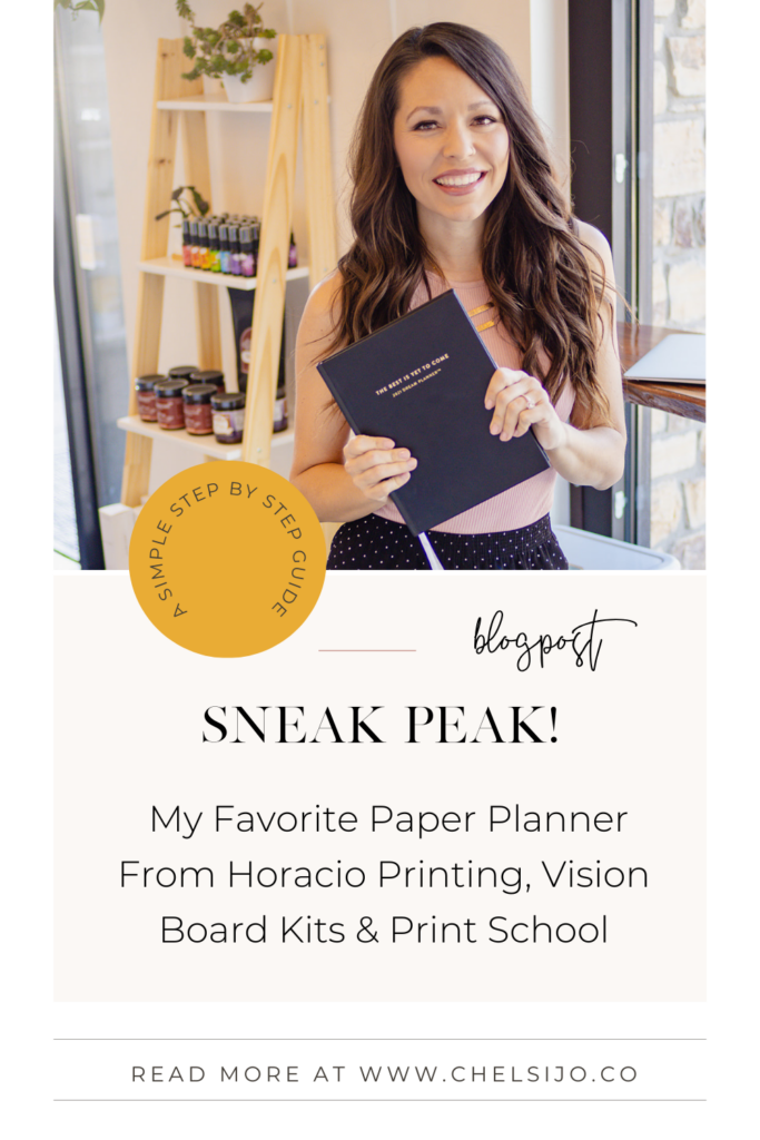 Sneak Peak! My Favorite Paper Planner from Horacio Printing, Vision Board Kits & Print School