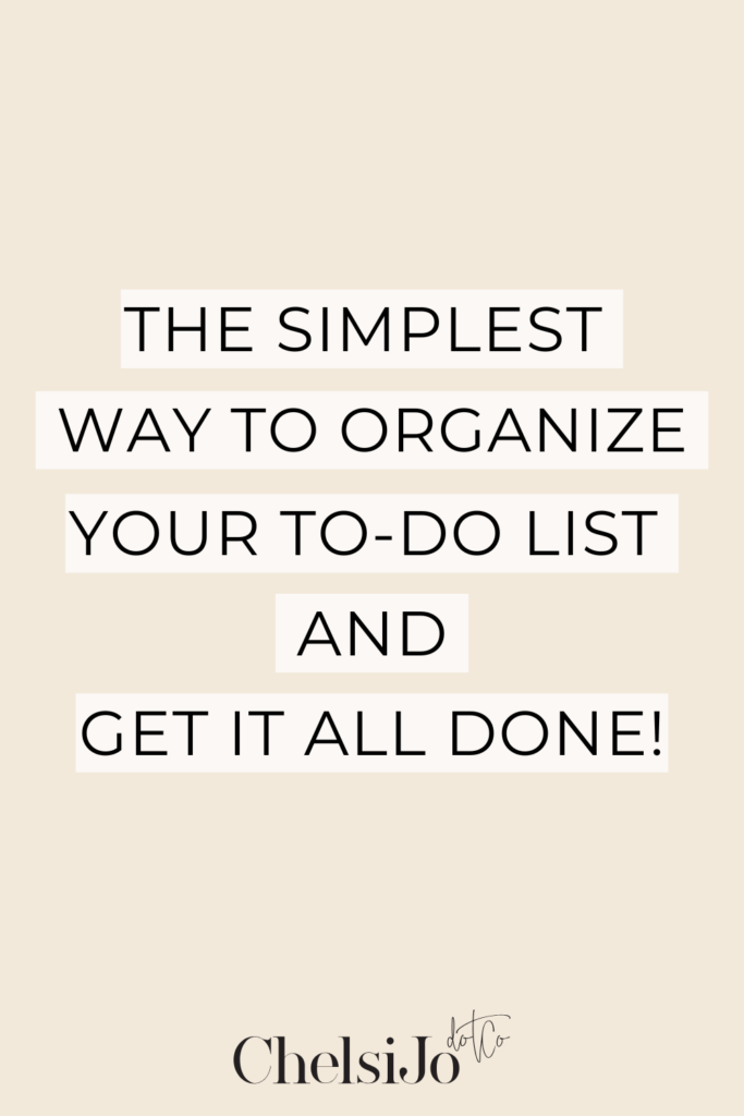 The simplest way to organize your to-do list and get it all done.